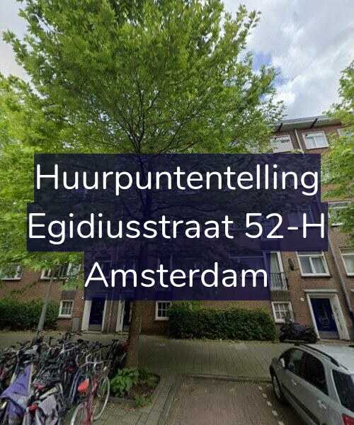 Foto gevel Huurpuntentelling voor Egidiusstraat 52-H, Amsterdam