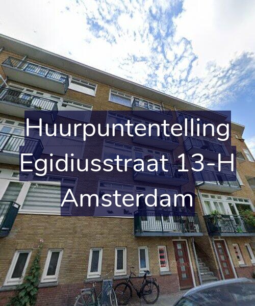 Foto gevel Huurpuntentelling voor Egidiusstraat 13-H, Amsterdam