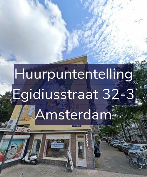 Foto gevel Huurpuntentelling voor Egidiusstraat 32-3, Amsterdam