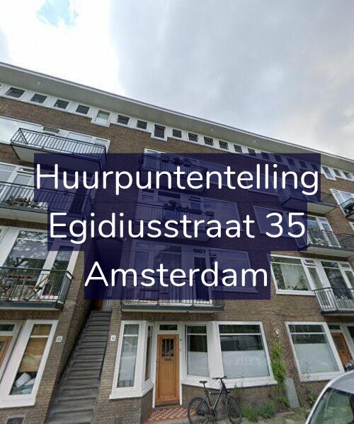 Foto gevel Huurpuntentelling voor Egidiusstraat 35, Amsterdam