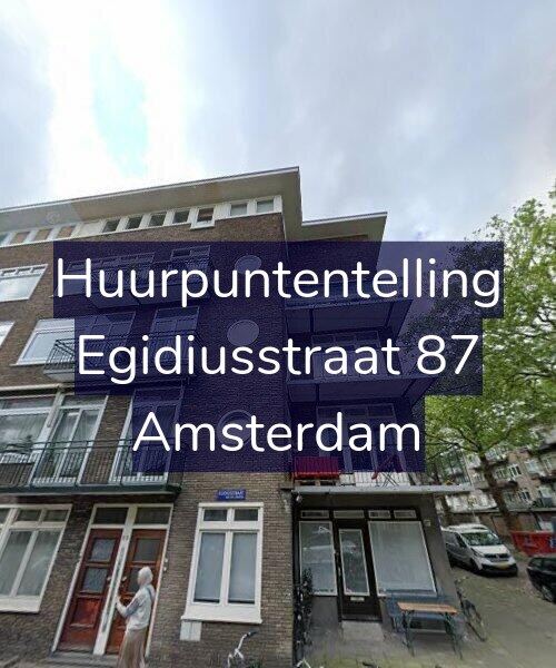 Foto gevel Huurpuntentelling voor Egidiusstraat 87, Amsterdam
