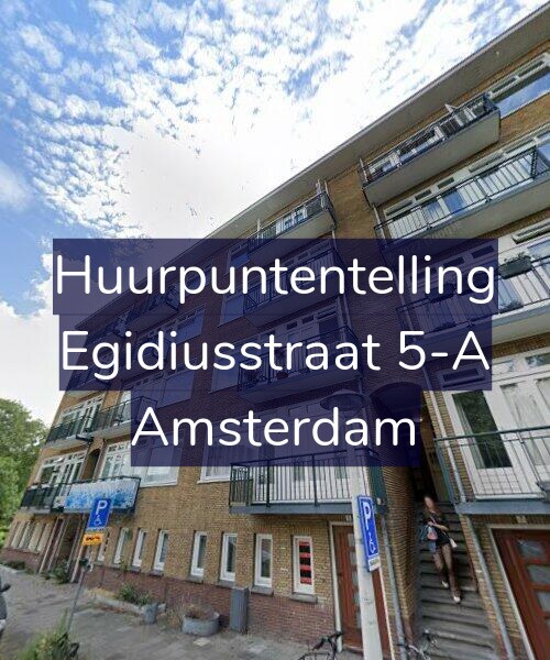Foto gevel Huurpuntentelling voor Egidiusstraat 5-A, Amsterdam
