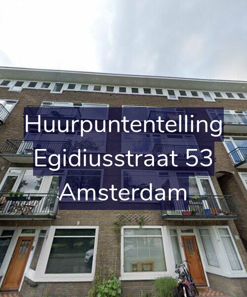 Foto gevel Huurpuntentelling voor Egidiusstraat 53, Amsterdam
