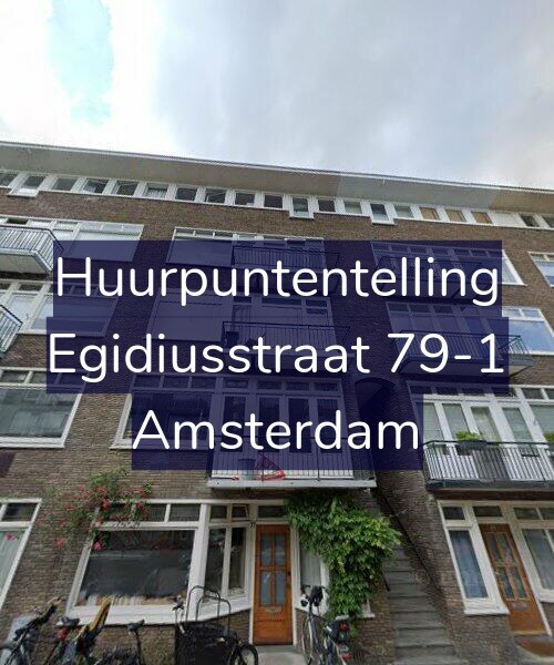 Foto gevel Huurpuntentelling voor Egidiusstraat 79-1, Amsterdam