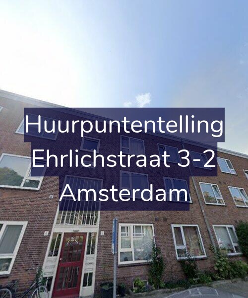 Foto gevel Huurpuntentelling voor Ehrlichstraat 3-2, Amsterdam