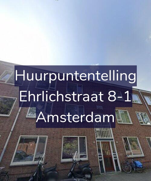Foto gevel Huurpuntentelling voor Ehrlichstraat 8-1, Amsterdam