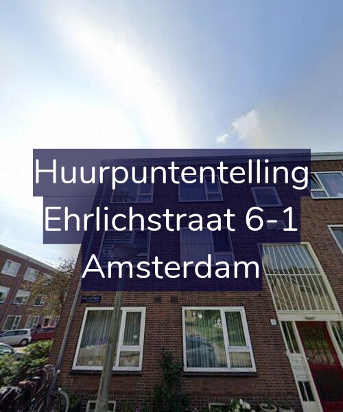 Foto gevel Huurpuntentelling voor Ehrlichstraat 6-1, Amsterdam