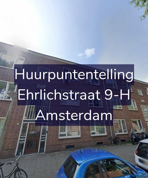 Foto gevel Huurpuntentelling voor Ehrlichstraat 9-H, Amsterdam