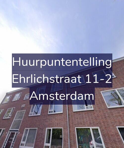Foto gevel Huurpuntentelling voor Ehrlichstraat 11-2, Amsterdam
