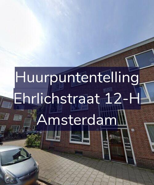 Foto gevel Huurpuntentelling voor Ehrlichstraat 12-H, Amsterdam