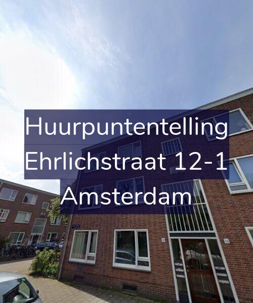 Foto gevel Huurpuntentelling voor Ehrlichstraat 12-1, Amsterdam