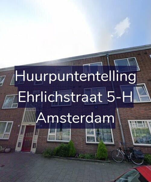 Foto gevel Huurpuntentelling voor Ehrlichstraat 5-H, Amsterdam