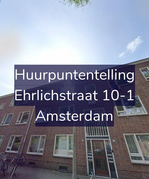 Foto gevel Huurpuntentelling voor Ehrlichstraat 10-1, Amsterdam