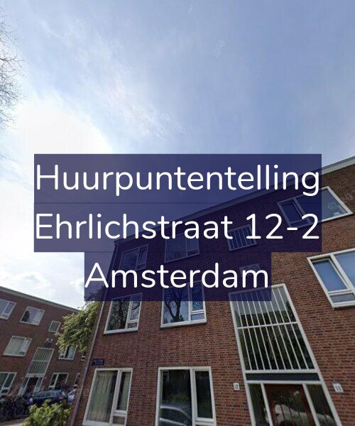 Foto gevel Huurpuntentelling voor Ehrlichstraat 12-2, Amsterdam