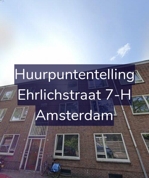 Foto gevel Huurpuntentelling voor Ehrlichstraat 7-H, Amsterdam