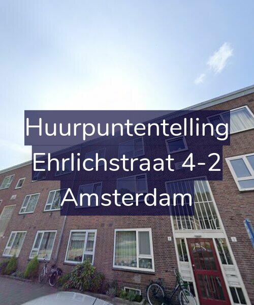 Foto gevel Huurpuntentelling voor Ehrlichstraat 4-2, Amsterdam