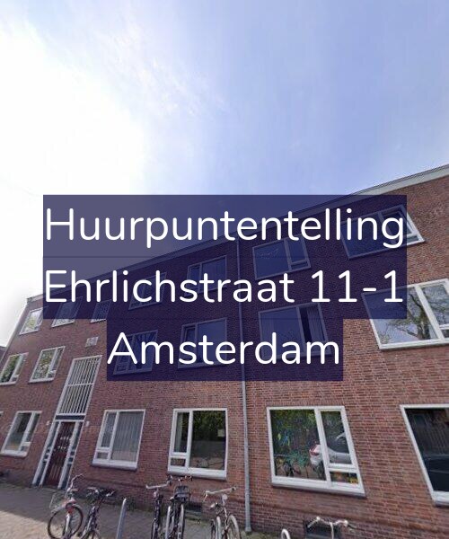 Foto gevel Huurpuntentelling voor Ehrlichstraat 11-1, Amsterdam