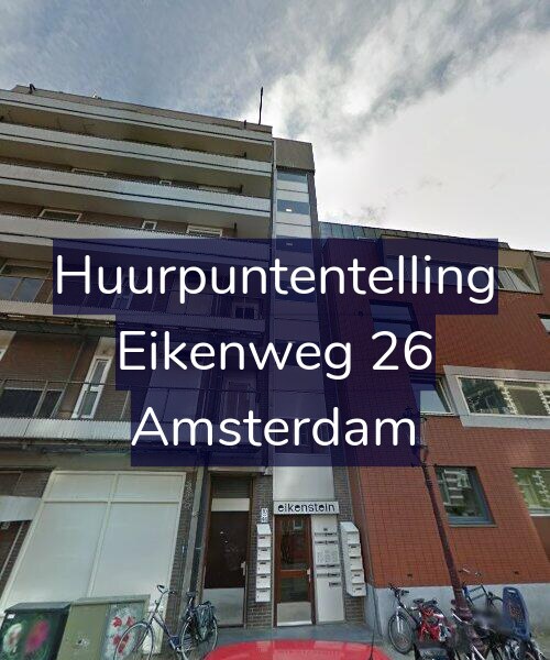 Foto gevel Huurpuntentelling voor Eikenweg 26, Amsterdam