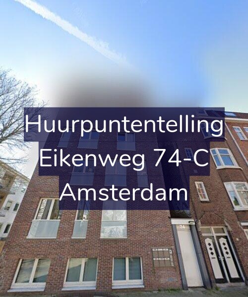 Foto gevel Huurpuntentelling voor Eikenweg 74-C, Amsterdam