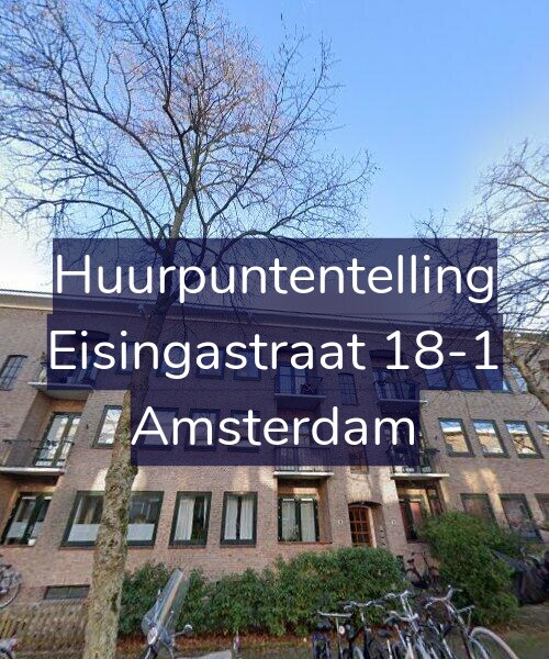 Foto gevel Huurpuntentelling voor Eisingastraat 18-1, Amsterdam