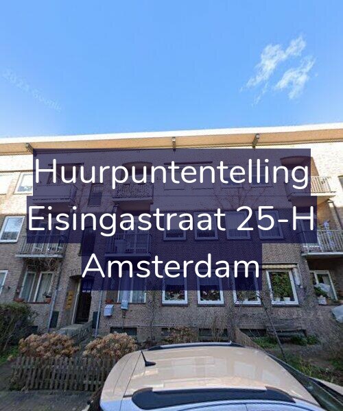Foto gevel Huurpuntentelling voor Eisingastraat 25-H, Amsterdam