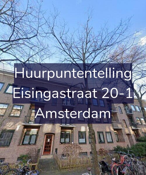 Foto gevel Huurpuntentelling voor Eisingastraat 20-1, Amsterdam