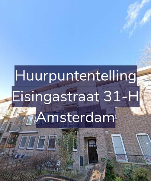Foto gevel Huurpuntentelling voor Eisingastraat 31-H, Amsterdam