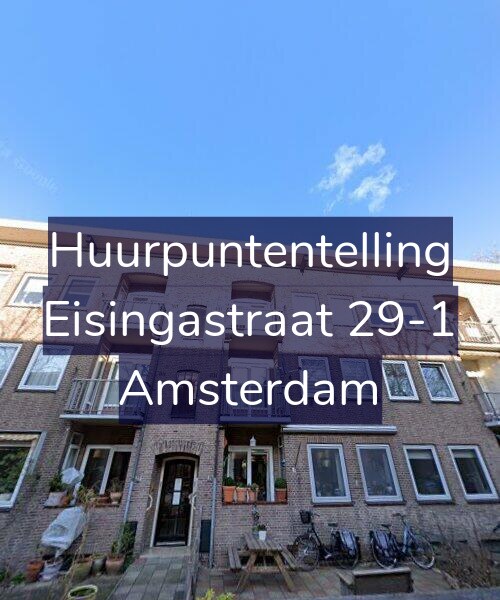 Foto gevel Huurpuntentelling voor Eisingastraat 29-1, Amsterdam