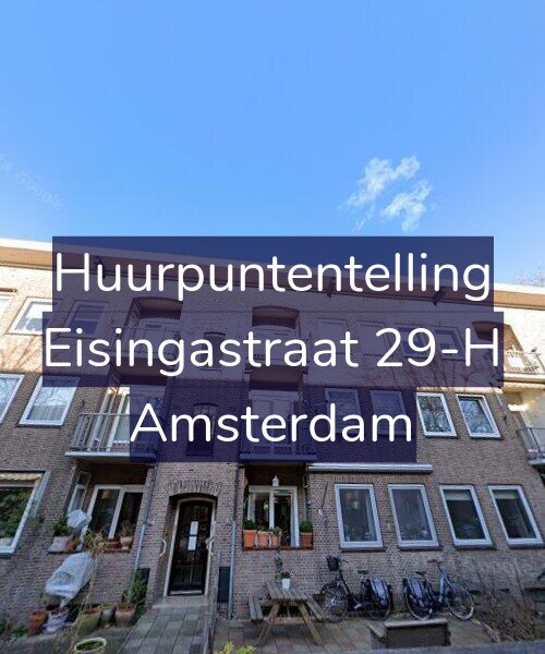 Foto gevel Huurpuntentelling voor Eisingastraat 29-H, Amsterdam