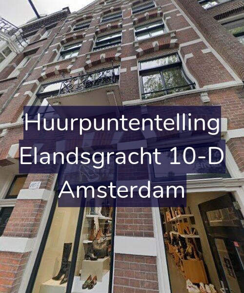 Foto gevel Huurpuntentelling voor Elandsgracht 10-D, Amsterdam