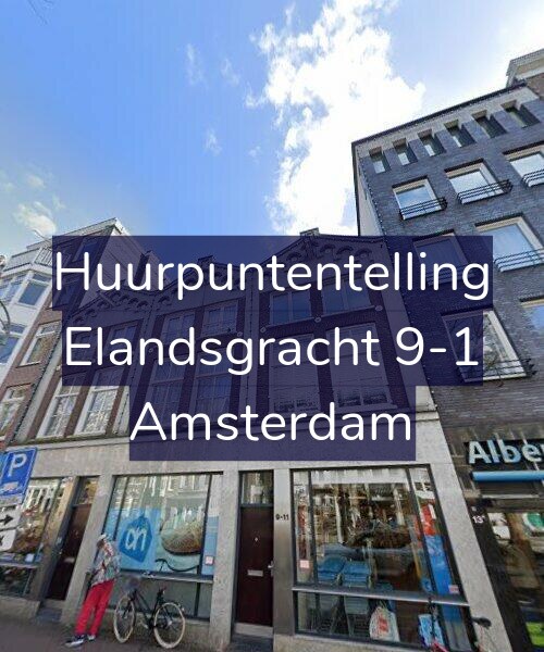 Foto gevel Huurpuntentelling voor Elandsgracht 9-1, Amsterdam