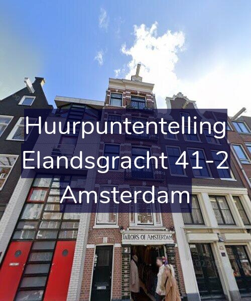 Foto gevel Huurpuntentelling voor Elandsgracht 41-2, Amsterdam