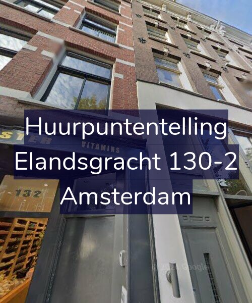 Foto gevel Huurpuntentelling voor Elandsgracht 130-2, Amsterdam