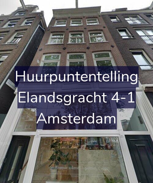 Foto gevel Huurpuntentelling voor Elandsgracht 4-1, Amsterdam