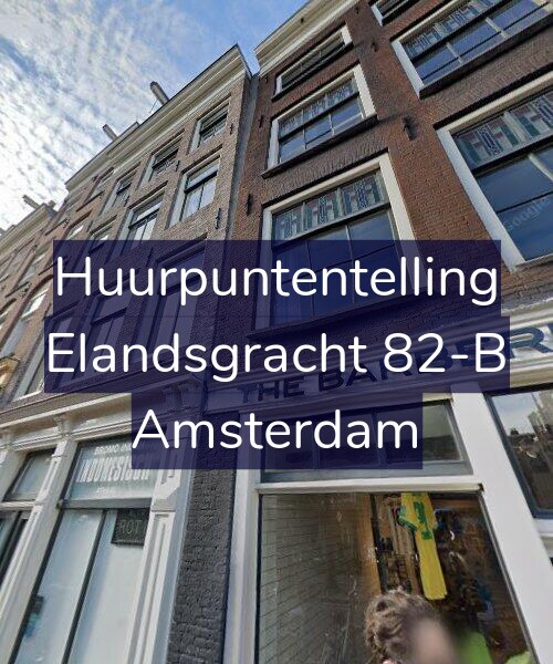 Foto gevel Huurpuntentelling voor Elandsgracht 82-B, Amsterdam
