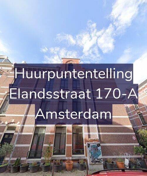 Foto gevel Huurpuntentelling voor Elandsstraat 170-A, Amsterdam
