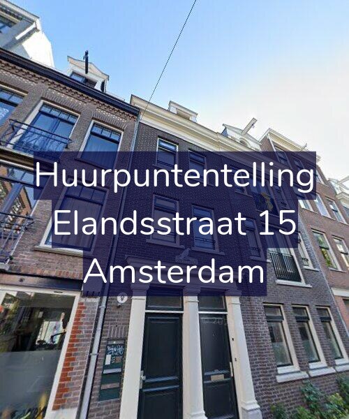 Foto gevel Huurpuntentelling voor Elandsstraat 15, Amsterdam