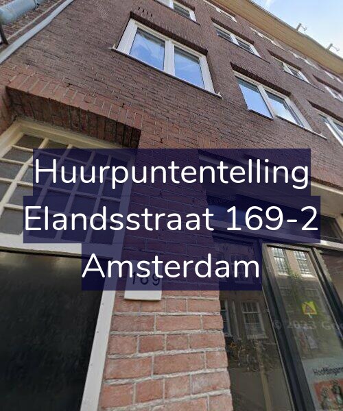 Foto gevel Huurpuntentelling voor Elandsstraat 169-2, Amsterdam