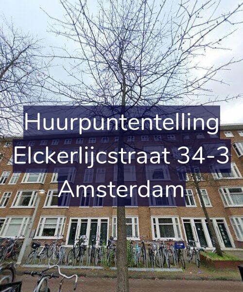 Foto gevel Huurpuntentelling voor Elckerlijcstraat 34-3, Amsterdam