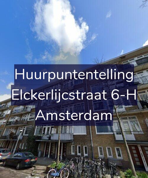 Foto gevel Huurpuntentelling voor Elckerlijcstraat 6-H, Amsterdam
