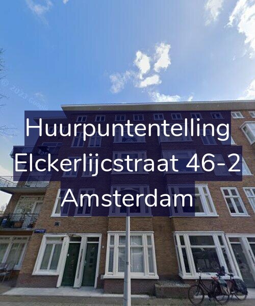 Foto gevel Huurpuntentelling voor Elckerlijcstraat 46-2, Amsterdam