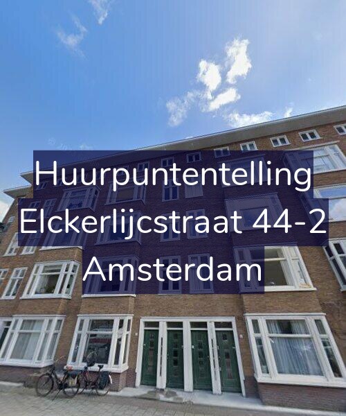 Foto gevel Huurpuntentelling voor Elckerlijcstraat 44-2, Amsterdam