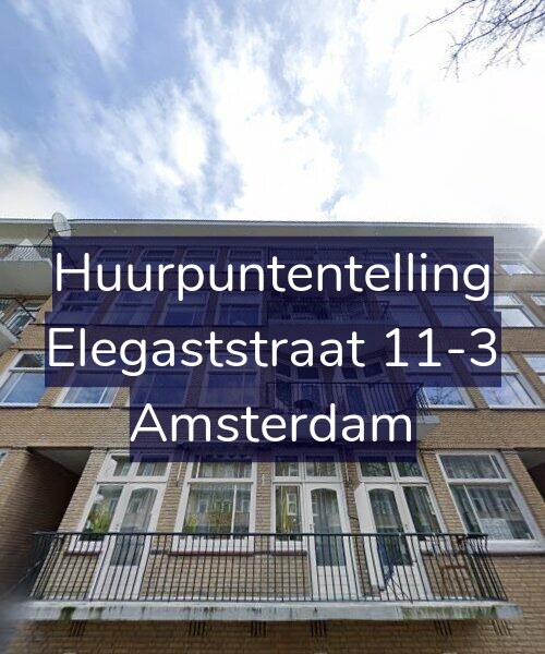 Foto gevel Huurpuntentelling voor Elegaststraat 11-3, Amsterdam