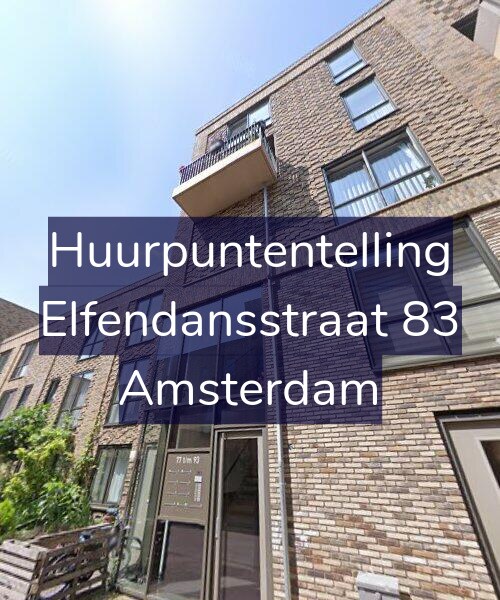 Foto gevel Huurpuntentelling voor Elfendansstraat 83, Amsterdam