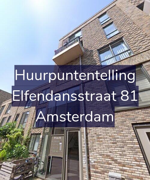 Foto gevel Huurpuntentelling voor Elfendansstraat 81, Amsterdam
