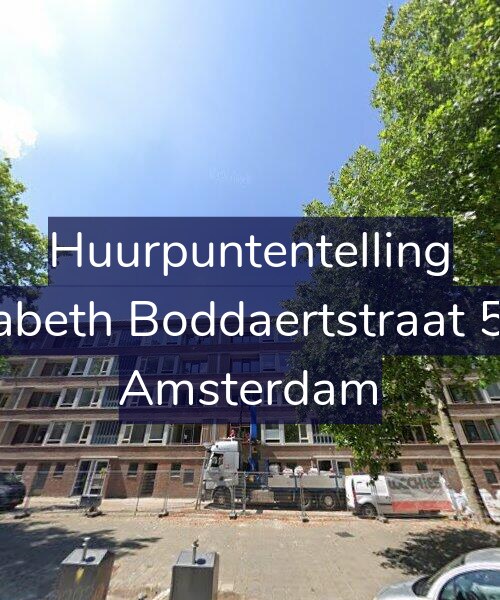 Foto gevel Huurpuntentelling voor Elisabeth Boddaertstraat 50-1, Amsterdam