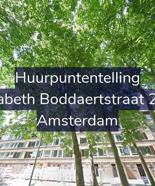 Foto gevel Huurpuntentelling voor Elisabeth Boddaertstraat 26-3, Amsterdam