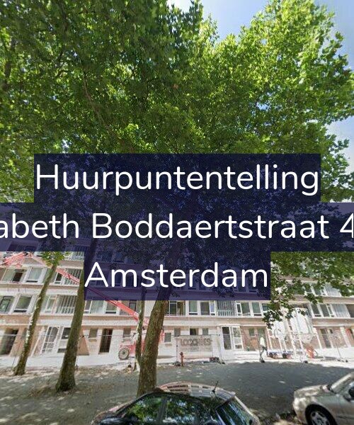Foto gevel Huurpuntentelling voor Elisabeth Boddaertstraat 42-1, Amsterdam