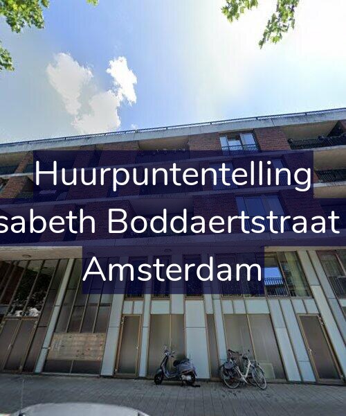 Foto gevel Huurpuntentelling voor Elisabeth Boddaertstraat 83, Amsterdam