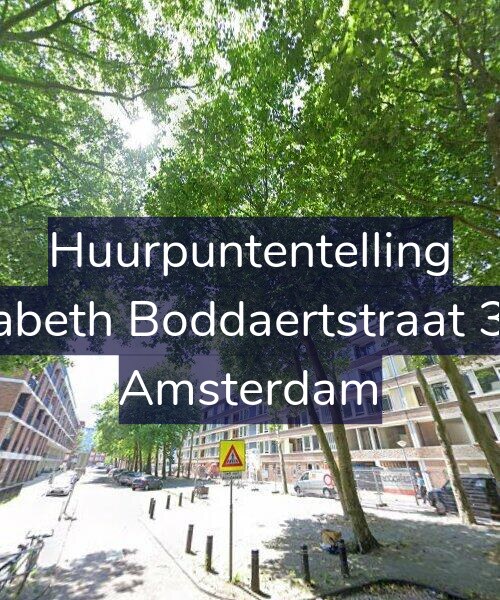 Foto gevel Huurpuntentelling voor Elisabeth Boddaertstraat 34-4, Amsterdam